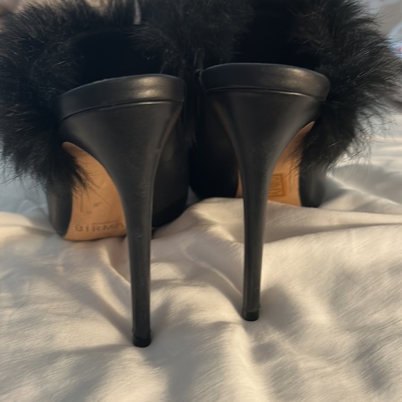 Alexandre Birman fur trim mules size 38 - Picture 6 of 6